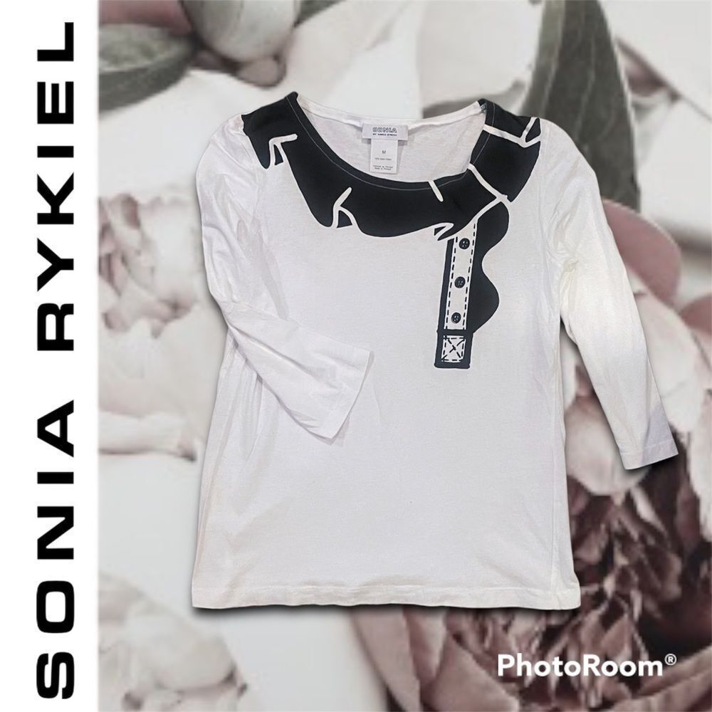 LIKE new Sonia Rykiel faux collar top​​